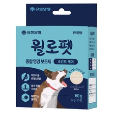 윌로펫 반려견 종합영양보조제 조인트 케어, 60g, 1개, 뼈/관절강화