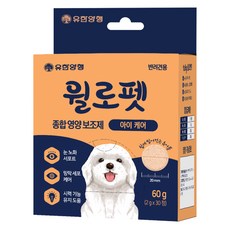 윌로펫 반려견 종합영양보조제 아이 케어, 1개, 눈물개선/눈건강, 30정