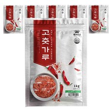 류씨네 중국산 고춧가루 중식용, 1kg, 6개