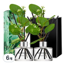 코코도르 포레스트 디퓨저 + 쇼핑백, 리프레싱에어, 120ml, 6개