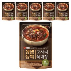 샘표 생생듬뿍 고사리 육개장, 450g, 6개