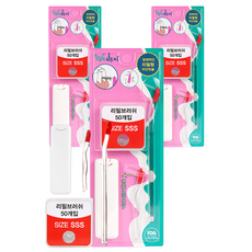 위덴 투웨이 치간 칫솔 I형 SSS 2p + 리필 브러쉬 SSS 50p + 휴대 케이스, 3세트