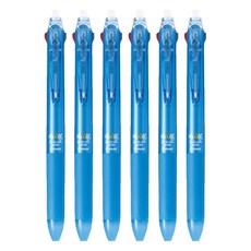 PILOT 百樂 FRIXION 可擦式雙色原子筆 0.38mm, 淺藍色, 6個