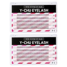 y-chu 高級束狀局部假睫毛 12mm B-2-6, 黑色, 400個