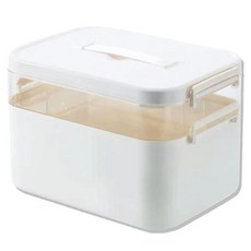 塑膠藥盒整理盒 美甲收納盒 大型, WHITE, 1個