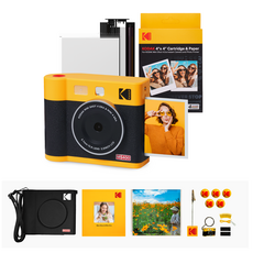 코닥 미니샷4 ERA 즉석카메라 + 카트리지 + 액세서리 세트, MS400(Yellow), 1세트