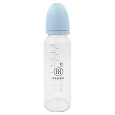 Simba 小獅王辛巴 蘊蜜質金玻璃標準防脹氣奶瓶 新生專用, 晨藍, 1個, 240ml