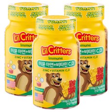 L'il Critters Immune鋅&維他命C&D軟糖, 60顆, 3罐