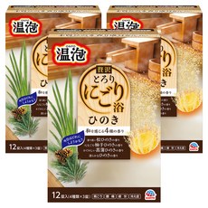 온포 탄산입욕제 히노끼시프러스, 3개, 480g