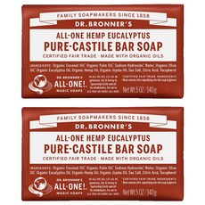 닥터브로너스 퓨어 캐스틸 바솝, 140g, 2개