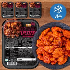 비비큐 바로 치킨강정 매콤한맛 (냉동), 4팩, 200g