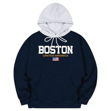 AiR Plane 波士頓星條旗Oversize撞色連帽T恤