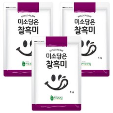 미소담은 찰흑미, 4kg, 3개 4kg, 3개