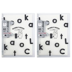 PENROSE 筆樂 20孔活頁筆記本 A5 露咖貓 白色, 2本