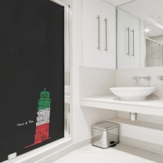 Design Supul 淋浴窗貼 北歐風格 SW543, 混合顏色