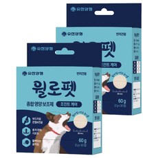 윌로펫 반려견 종합영양보조제 조인트 케어, 60g, 2개, 뼈/관절강화