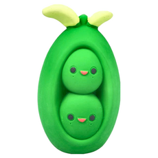 EETOYS 宜特 璦寶 田園乳膠 豌豆莢 寵物玩具, 1個, 11.7 x 6.7 x 6.3 cm