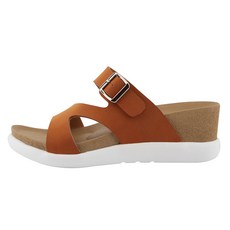 dangolunni 女款繫帶楔型跟孟德爾拖鞋