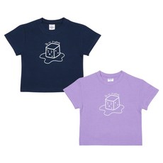 레인보우키즈 아동용 통기성 아이스멜팅 반팔 티셔츠 2종 세트