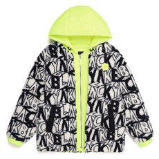 BLACK YAK KIDS 字母連帽抓絨夾克