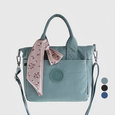 LULU 女款休閒單肩斜背包+配飾組, 薄荷（袋），隨機發貨（組件）