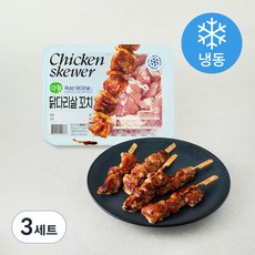 다향 닭다리살 꼬치 300g + 데리야끼소스 100g 세트 (냉동), 400g, 3세트