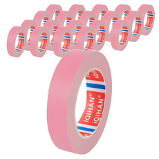 iQIHAN 다다 칼라 마스킹 테이프 20mm x 20m, 연핑크, 20개