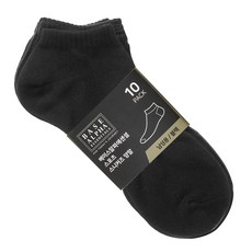 BASE ALPHA ESSENTIALS 男款休閒運動襪 10雙