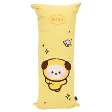 Nara Home Deco BT21 minini 長型抱枕 100%棉, Chimmy 黃色