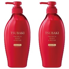 츠바키 프리미엄 모이스트 리페어 샴푸 까멜리아향, 450ml, 2개