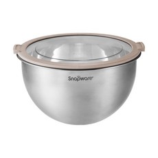 Corelle Brands 康寧餐具 Snapware 不鏽鋼調理盆 含蓋, 調理盆 4.5L + 蓋子, 1個