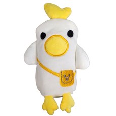 뷰레이터닷컴애니멀극세사캐릭터물병가방, 1개, 화이트오리