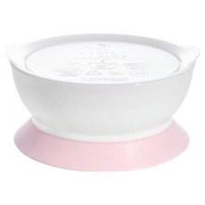 eLIPse Kids 學習吸盤碗, 防漏, 12oz (355ml), 甜心粉, 1個