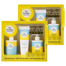 My Earthday 溫和沐浴乳 300ml+保濕乳液 150ml+清新洗髮精 300ml組, 2組