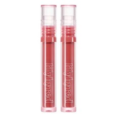 lilybyred 玻璃鏡光亮澤唇釉, 01 Cheeky Peach, 2支