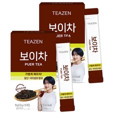TEAZEN 茶禪 普洱茶萃取沖泡粉, 1.8g, 10條, 2盒