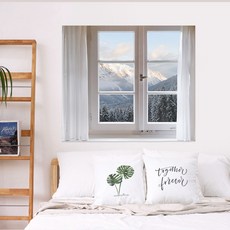 SANGSANG HOO 超大型織物海報, 冬季山景