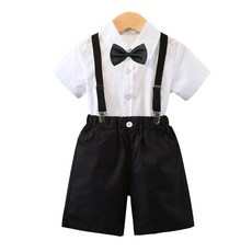 BabyMax 男童標籤短袖 + 褲子套裝