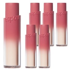 [비건뷰티] 에스쁘아 노웨어 립스틱 바밍글로우, 6개, 10호 피치라이즈