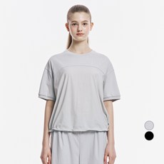 SKECHERS 女款梭織針織混搭混種T恤 SL3WTCFM05