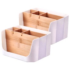 isona 愛收納 日式U型桌面收納盒 18 x 13 x 10cm, 白色, 2個