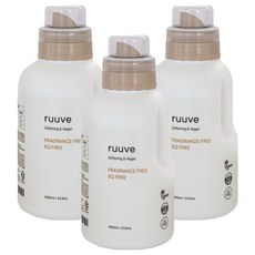 Lov'e 嬰兒純素 EQ FREE 衣物柔軟精 無香, 1L, 3個