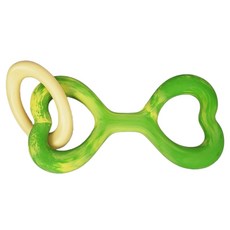 EETOYS 宜特 互動8字橡膠拉環 柔軟橡膠和尼龍拉環 耐咬度高 磨牙潔齒, 1個