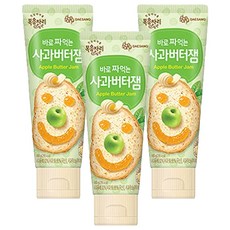 복음자리 바로 짜먹는 사과버터잼, 100g, 3개