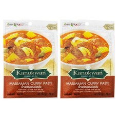 Kanokwan 瑪莎曼咖哩醬, 道地泰式風味 快速烹調美味咖哩, 50g, 2包