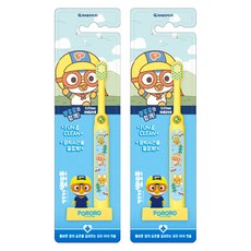 스탠딩 유아 칫솔, 2개, 1개입, 뽀로로