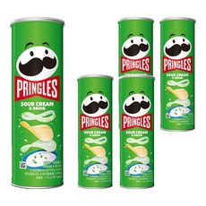 프링글스 사워크림 앤 어니언, 110g, 5개