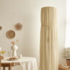 베베데코 스판 뜨개레이스 레아 스탠드 에어컨커버 사각, 베이지