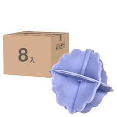 Little Pink Rabbit 粉彩小兔 8入洗衣球Set PVC材質 洗滌衣物用, 顏色隨機, 1組