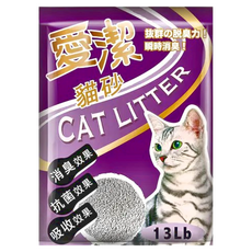 愛潔 貓砂 小球砂 紫色, 13lb, 1袋